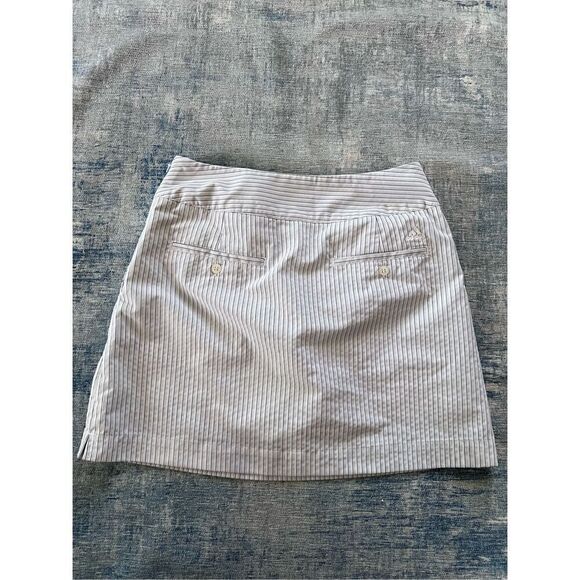 Adidas Off White Blue Yellow Stripe Clima Cool Athletic Tennis Skort Size 2 - Picture 2 of 8